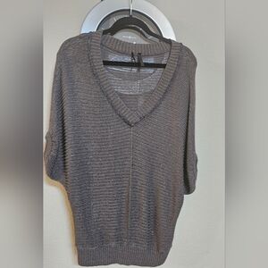Pre-owned Guess cardigan oversized short sleeve gray size s
